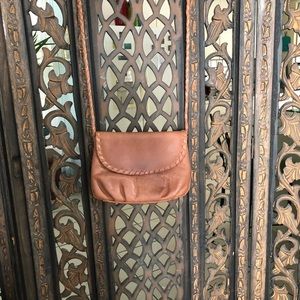 Leather crossbody purse